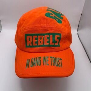 Orange Rebels  5 Panel Baseball Cap Adjustable fit strap back